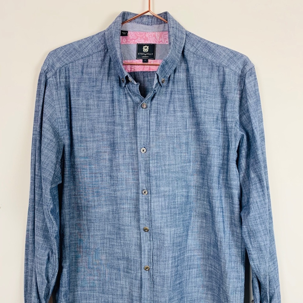 👖Chambray Button-Down | Sz L